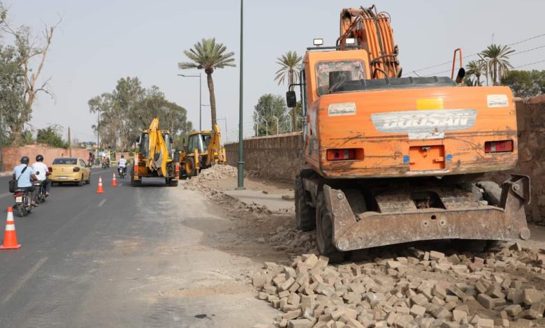 جهود مكثفة لتنفيذ أشغال تهيئة الطرق بالحوز